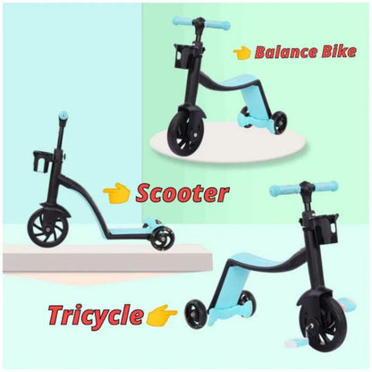 Triciclo Patineta Scooter 3 En 1 Para Ni