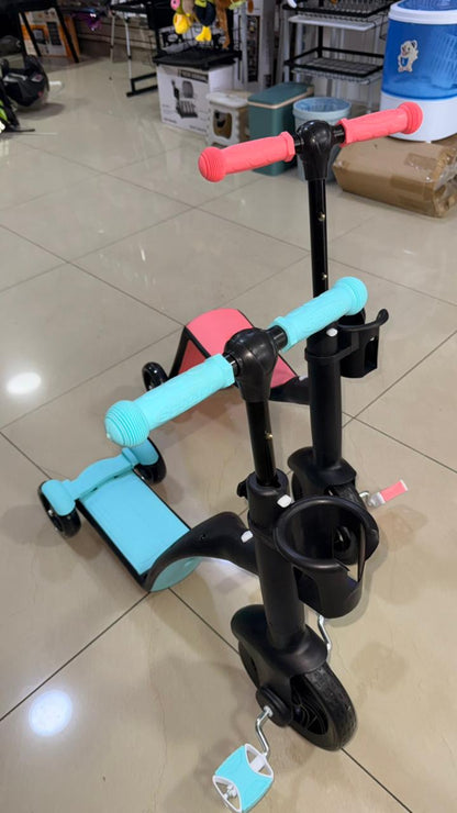 Triciclo Patineta Scooter 3 En 1 Para Ni
