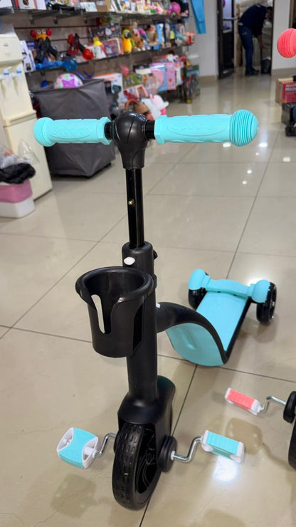 Triciclo Patineta Scooter 3 En 1 Para Ni